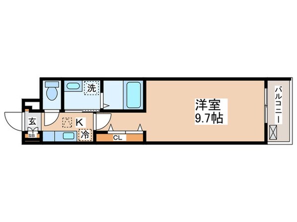 クレストTSの物件間取画像